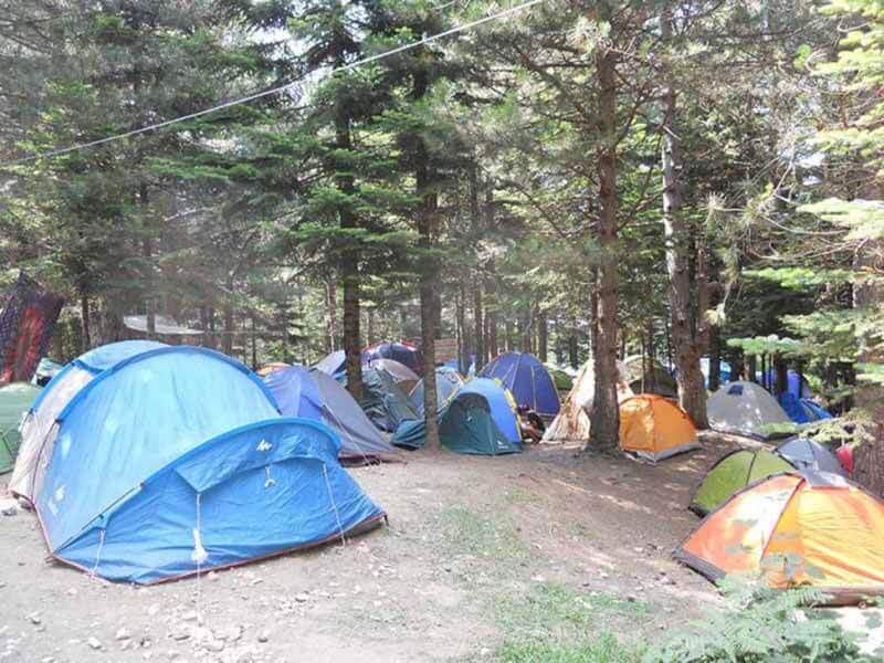 Festival tent area