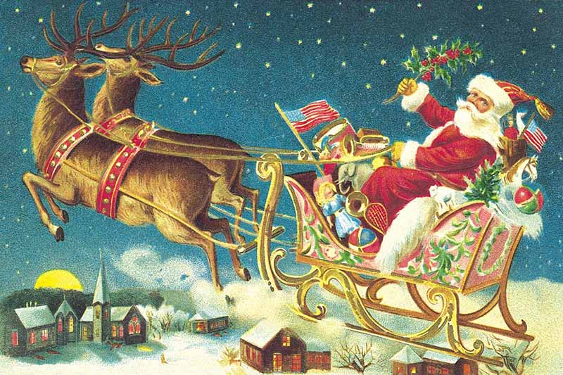 Noel Baba, sihirli mantarlar ve uçan ren geyiği